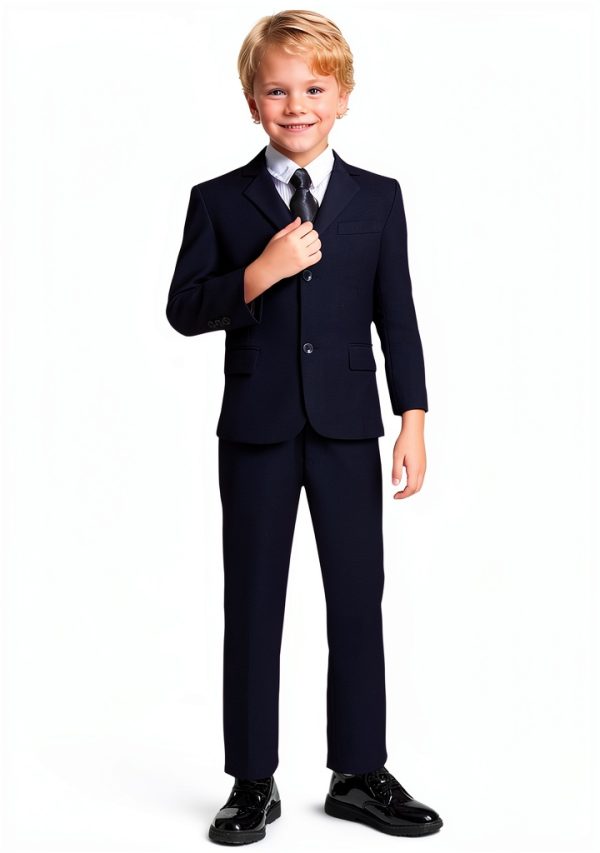 YuanLu Boys Tuxedo Formal Suits Set No Tail Blue Size 2T