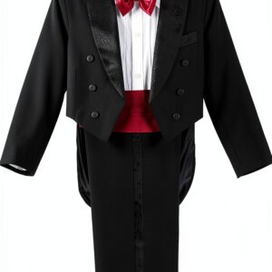 Dressy Daisy Boys Tuxedo Suit Set Polyester Formal Wear-0