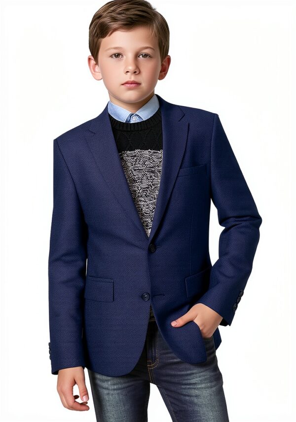 Boys Dress Coat Soft Fabric Notch Lapel Sizes 3-18-0